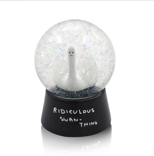 David Shrigley Ridiculous Swan-Thing Snow Globe