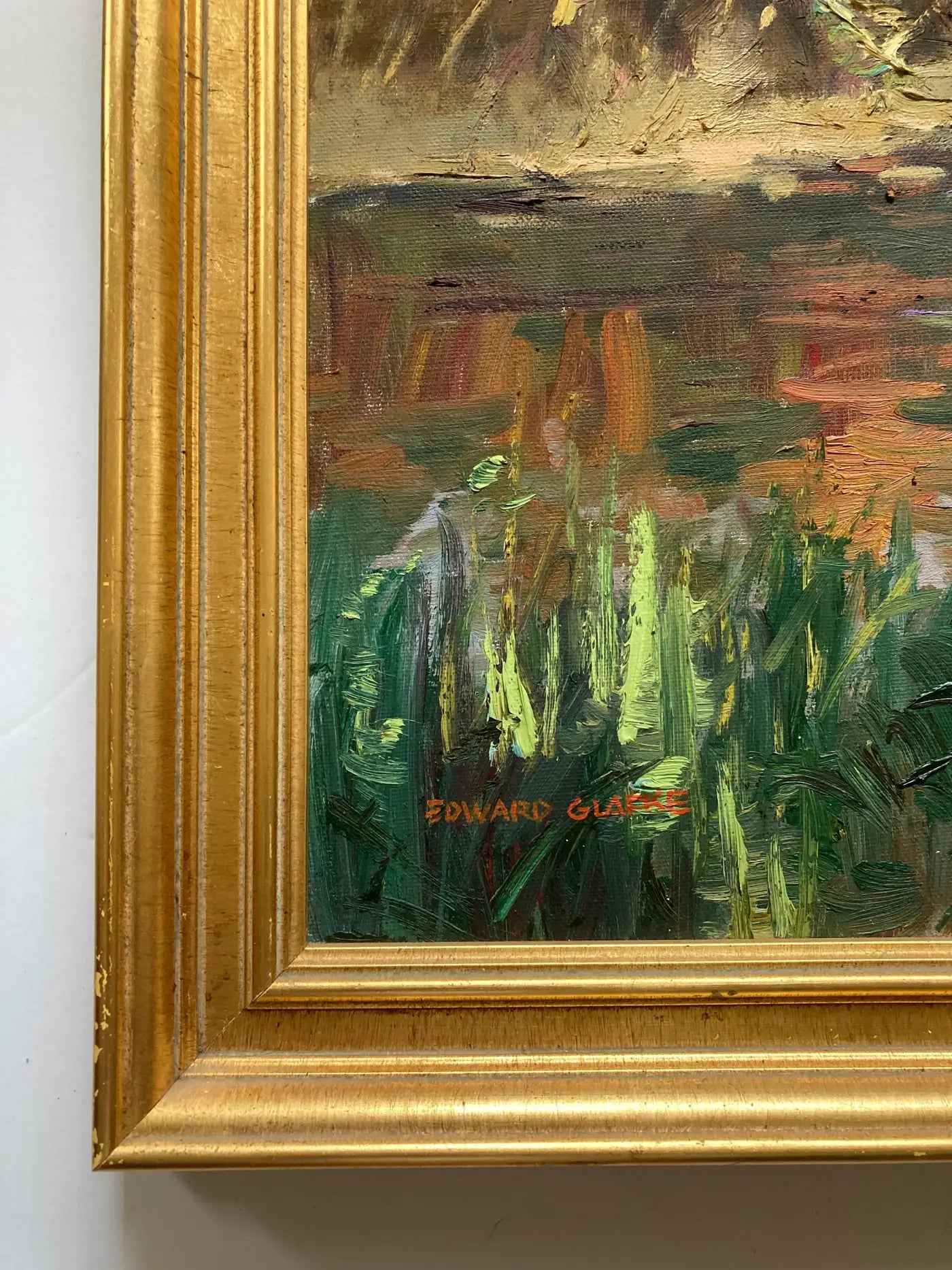 Edward Glafke 'Carmel River' Impressionist Landscape Painting