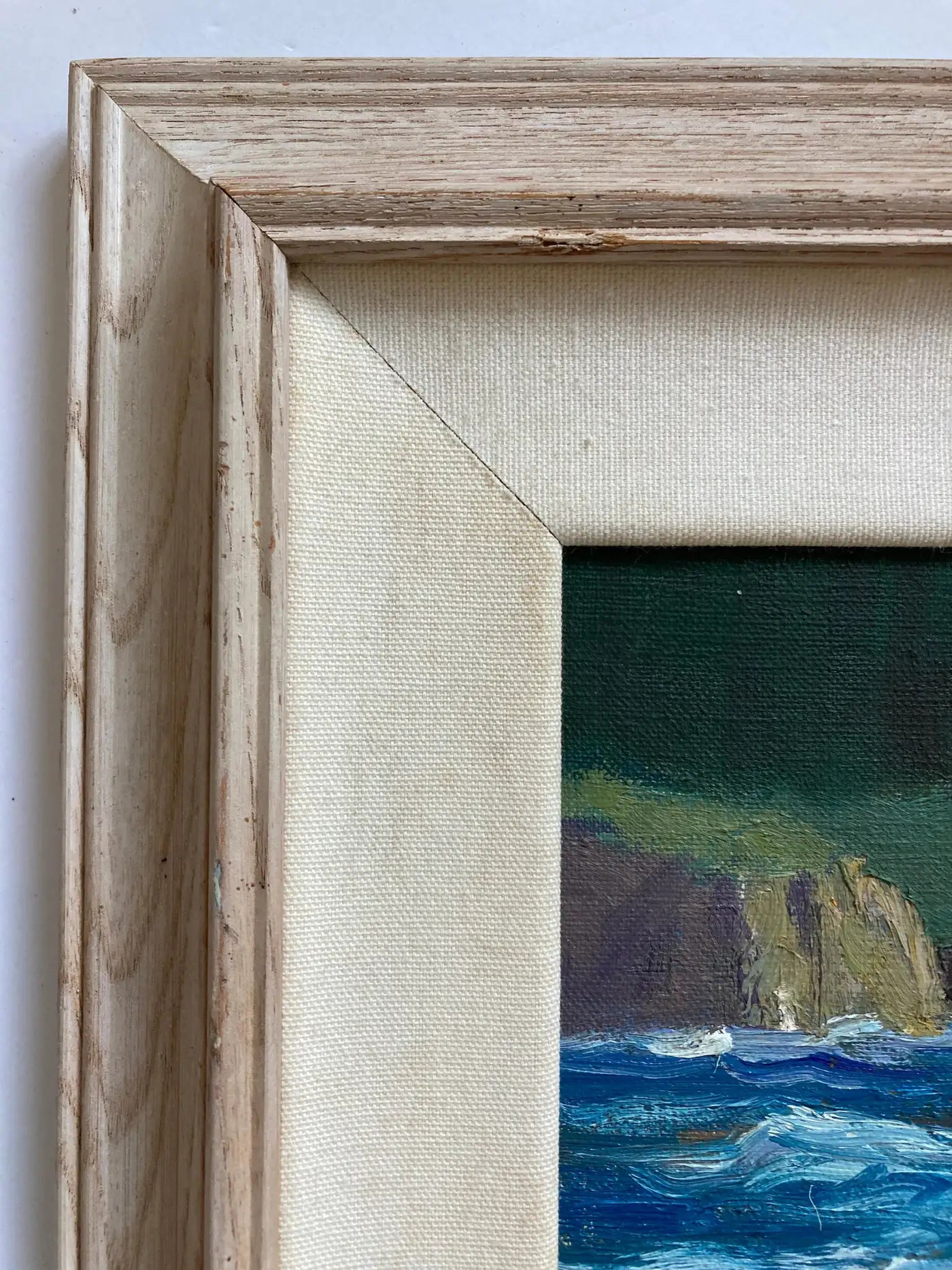 Edward Glafke 'Pebble Beach Coast' Impressionist Seascape Painting