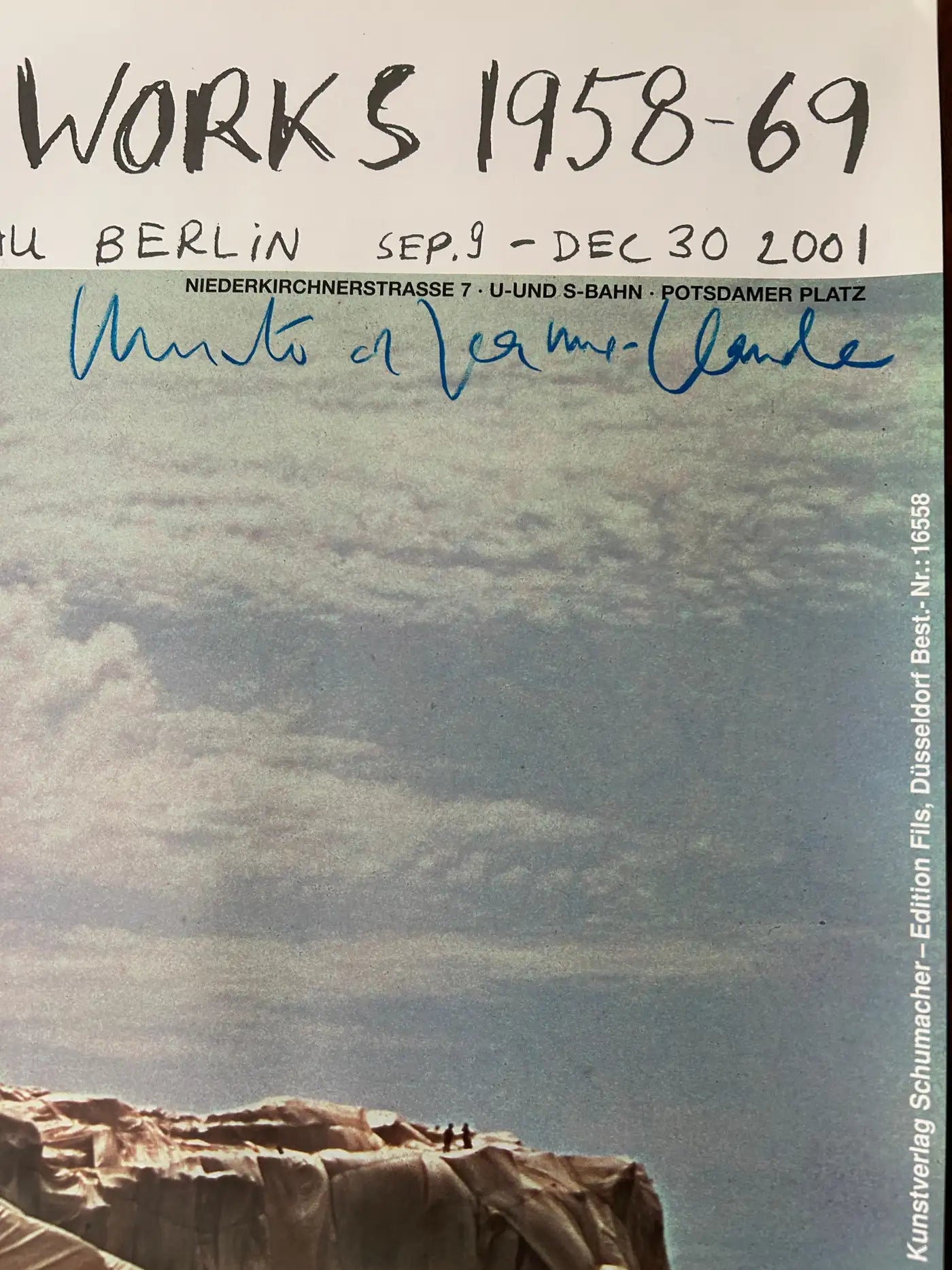 Christo and Jeanne-Claude 'Wrapped Coast' Little Bay, Australia Signed Print