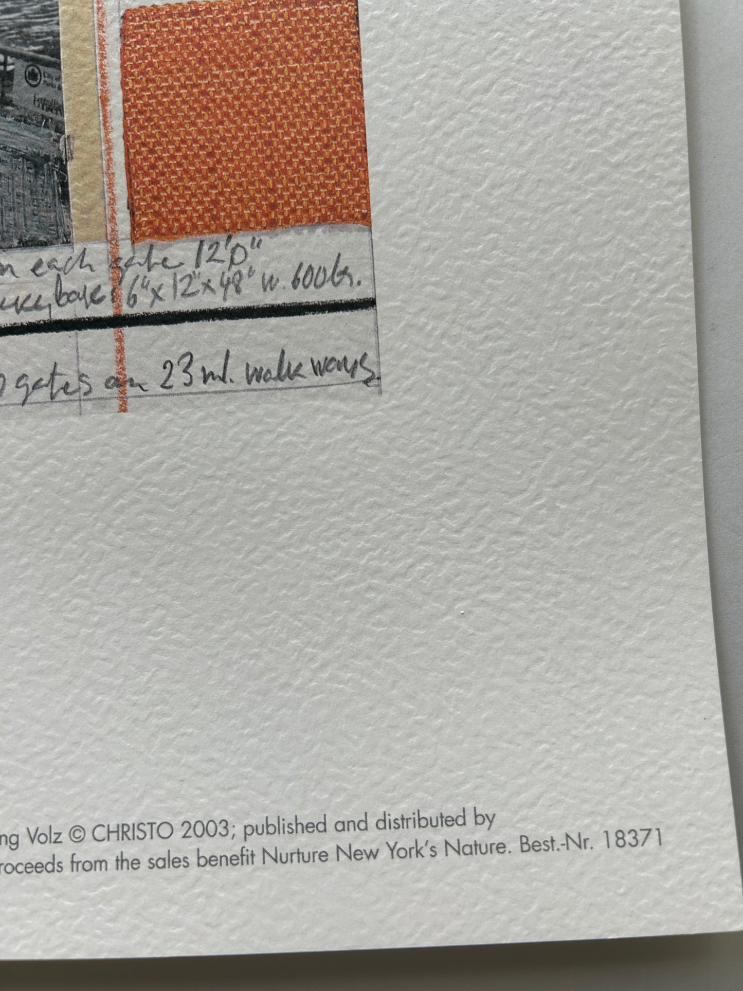 Christo and Jeanne-Claude, The Gates, NYC Signed Print