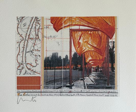 Christo and Jeanne-Claude, The Gates, NYC Signed Print