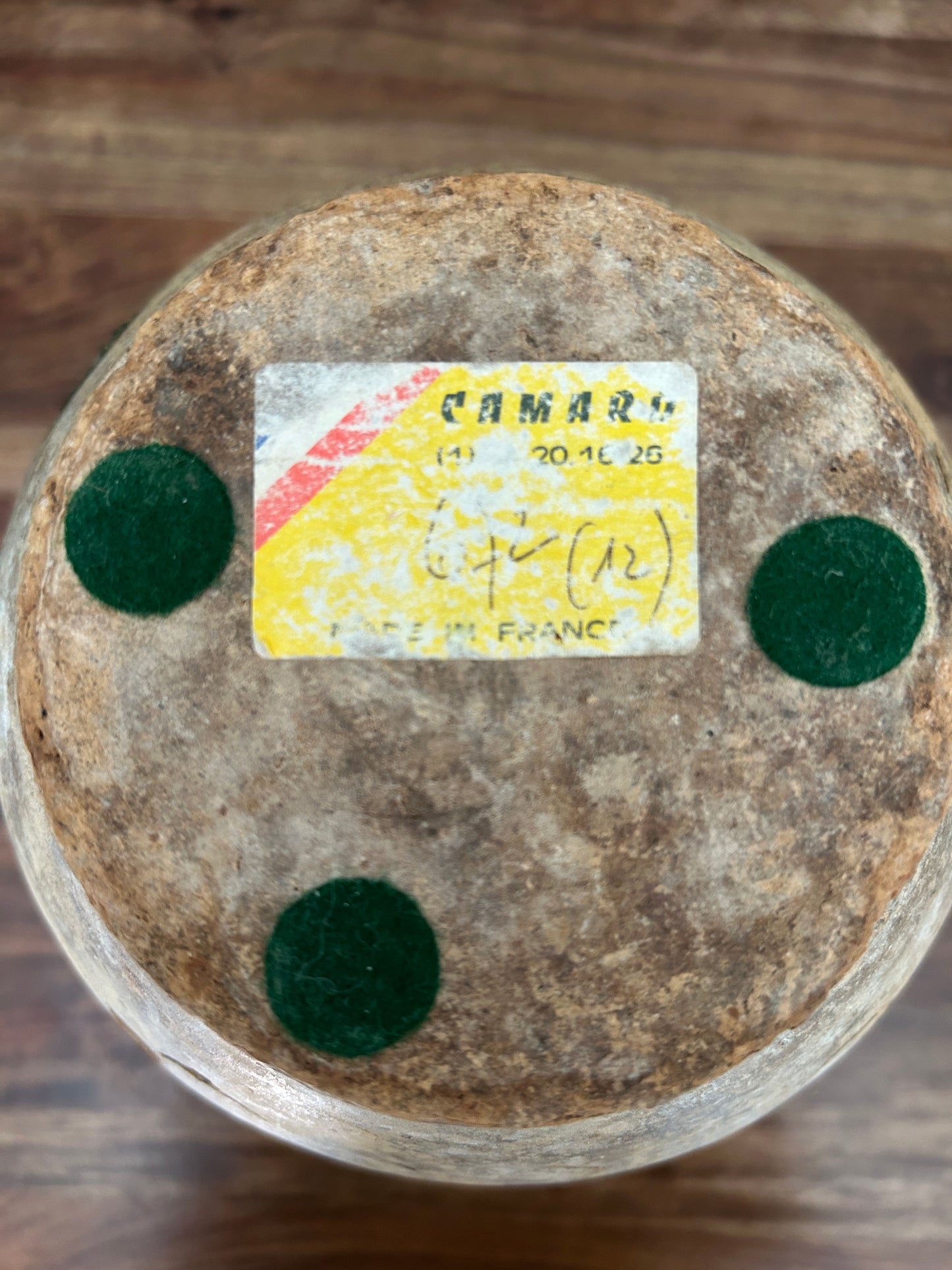 A 19th c. French Provincial Terra Cotta Yellow Ochre and Green Glazed Confit Jar