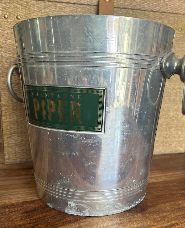 Vintage Piper Aluminum Champagne or Wine Cooler