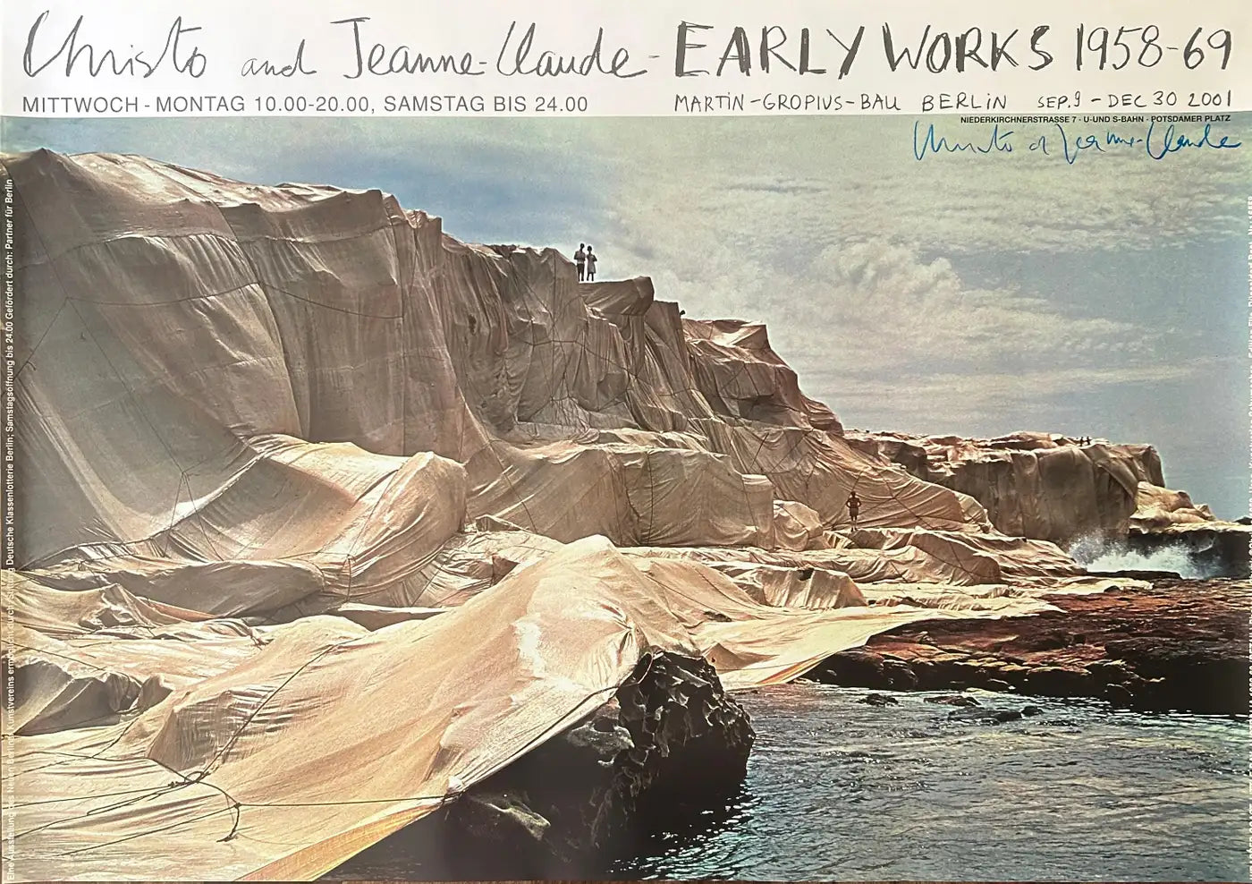 Christo and Jeanne-Claude 'Wrapped Coast' Little Bay, Australia Signed Print
