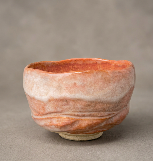 An Antique Japanese Aka Raku Chawan Matcha Tea Ceremony Bowl