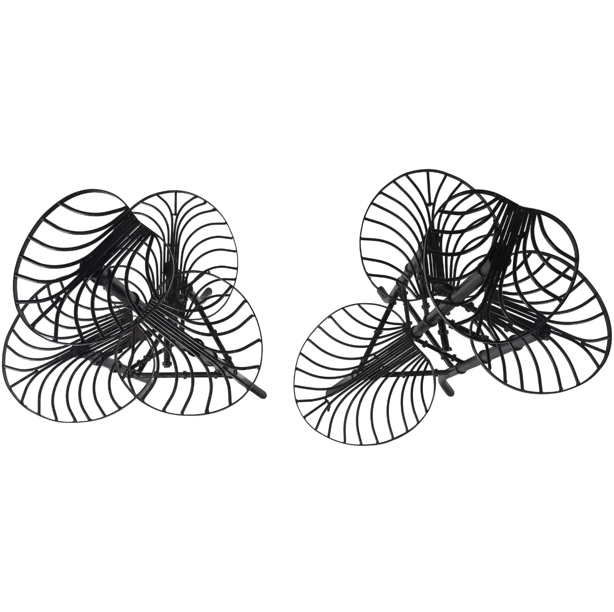 Pair of Salterini Art Deco Wrought Iron Display Plant Stands