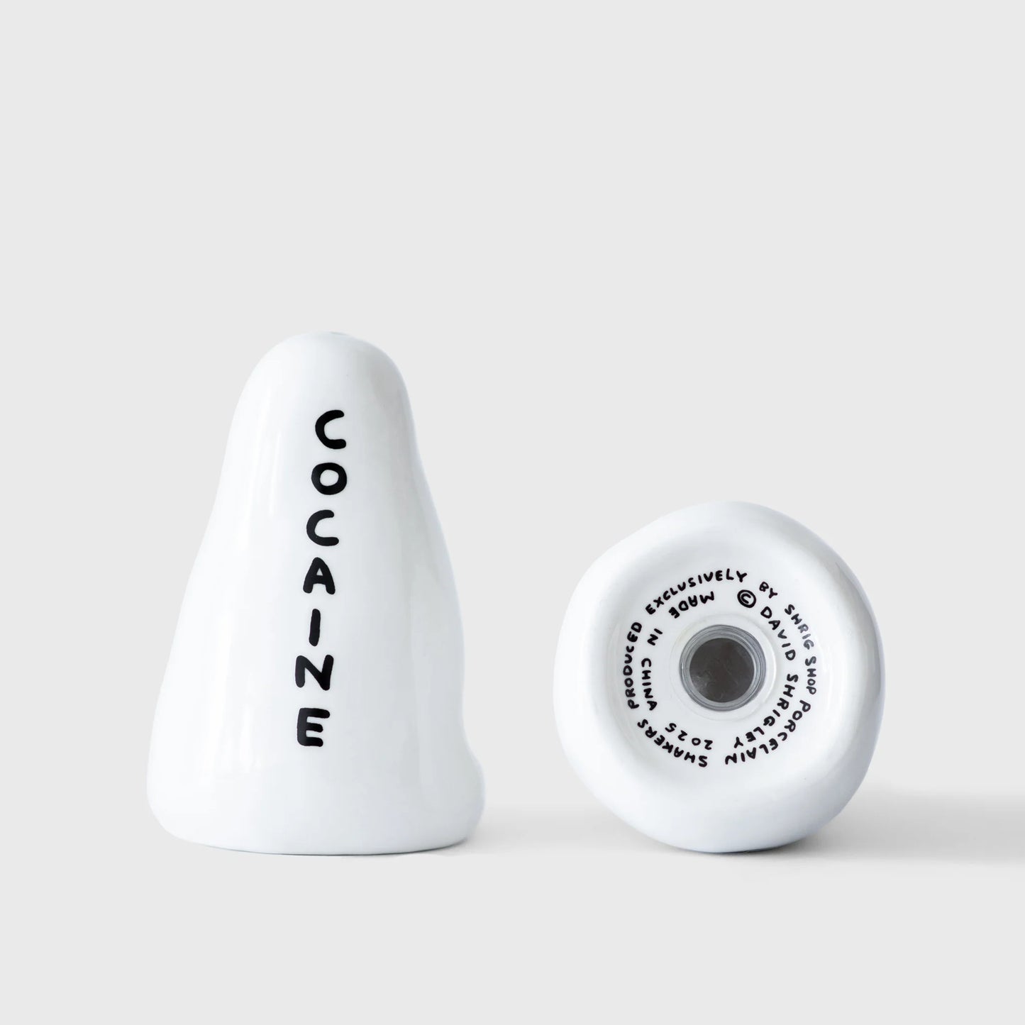 David Shrigley Heroin and Cocaine Salt and Pepper Shakers