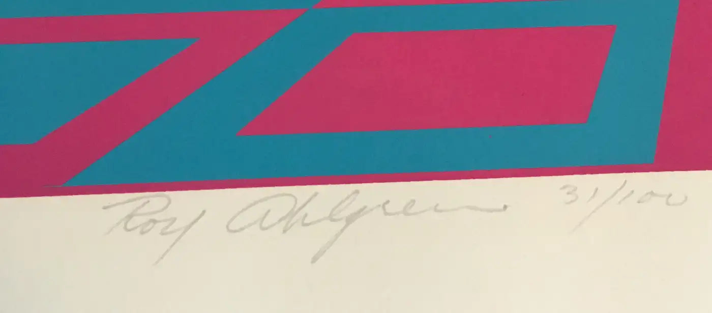 Roy Ahlgren "Concantenation" Signed Limited Edition Print Op-Art