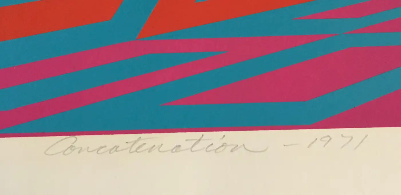 Roy Ahlgren "Concantenation" Signed Limited Edition Print Op-Art