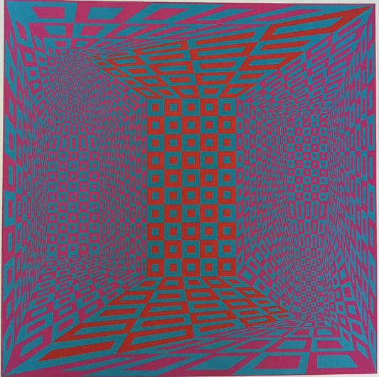 Roy Ahlgren "Concantenation" Signed Limited Edition Print Op-Art