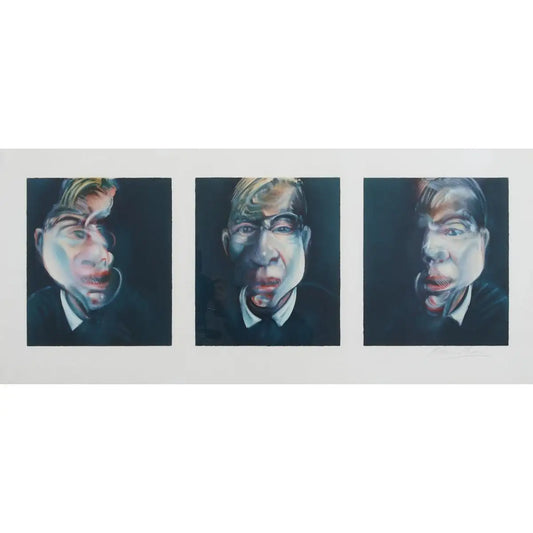 Francis Bacon 'Three Studies for Self Portrait' Limited Edition Signed Print