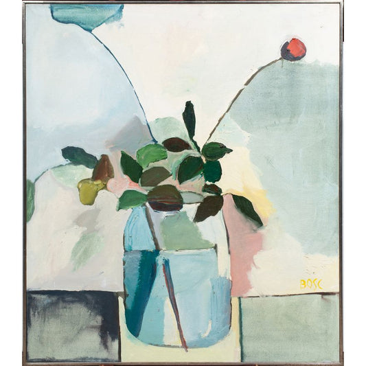 Marius Bosc 'Magdelena' Floral Still Life Painting
