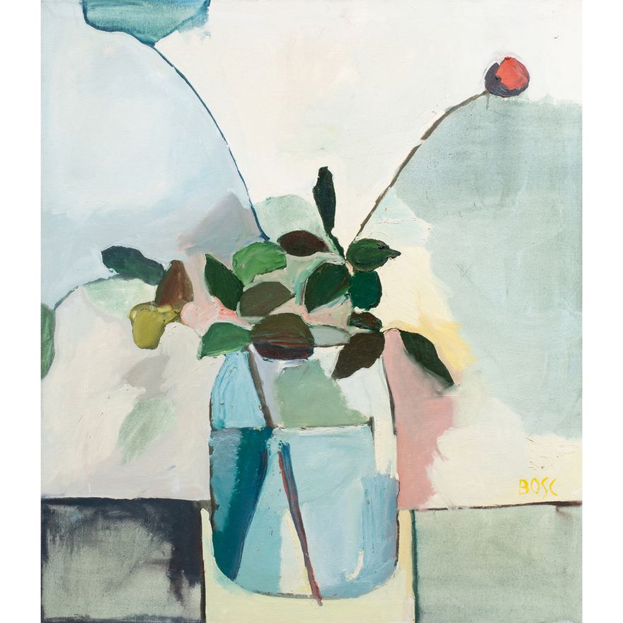 Marius Bosc 'Magdelena' Floral Still Life Painting