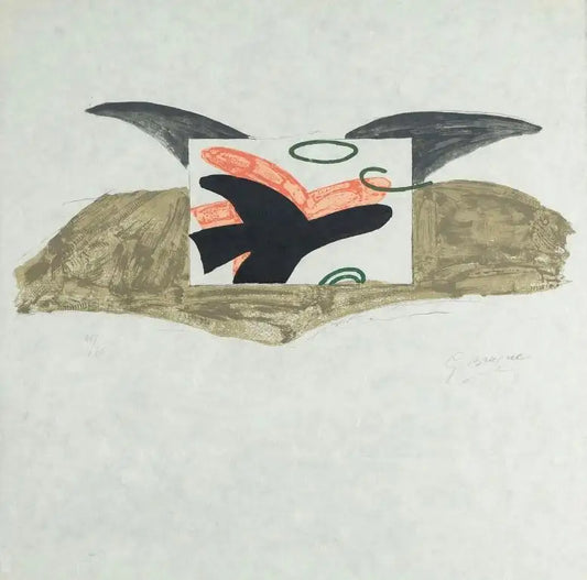 Georges Braque Original Signed Print 'Affiche pour l'Exposition Georges Braque René Char' 1963
