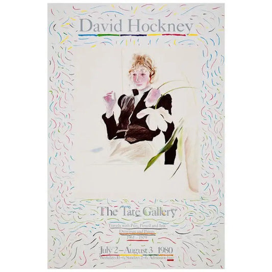 David Hockney 'The Tate Gallery - Celia in a Black Dress' Exhibition Print