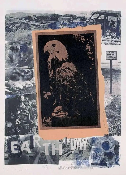 Robert Rauschenberg 'Earth Day' Limited Edition, Signed Lithograph Print