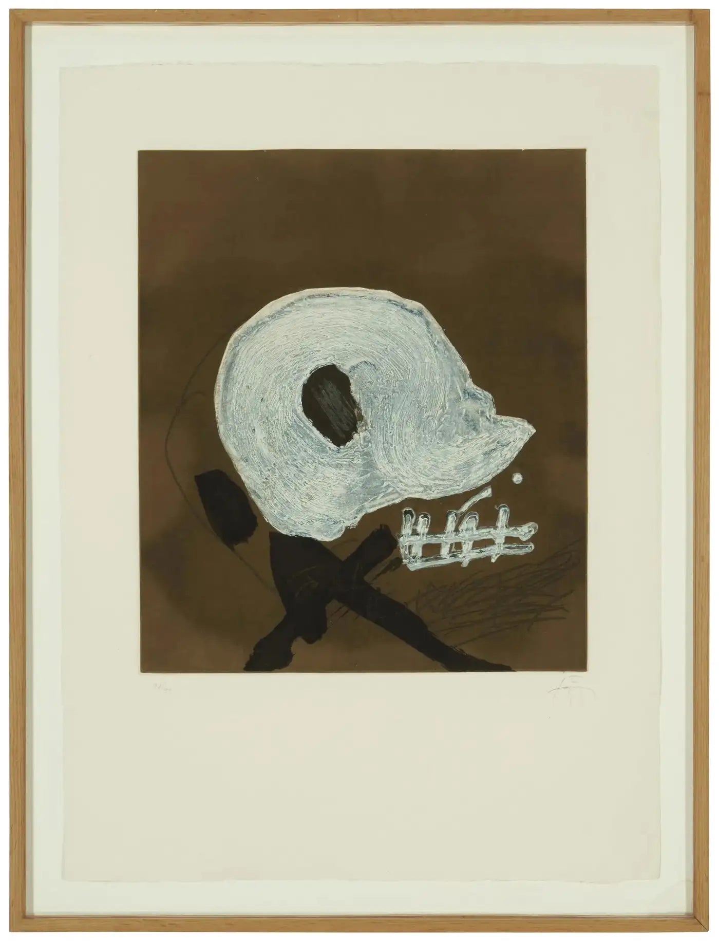 Antoni Tapies 'Grand Central' Limited Edition, Signed Lithograph