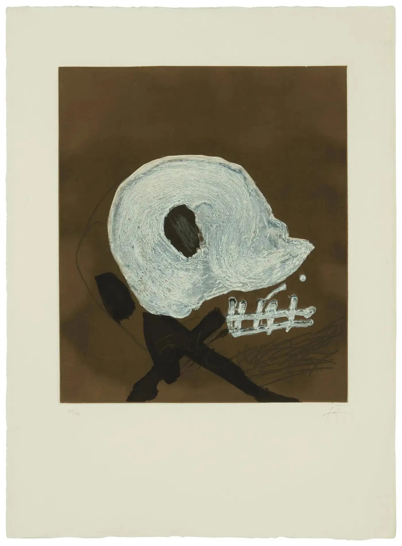 Antoni Tapies 'Grand Central' Limited Edition, Signed Lithograph