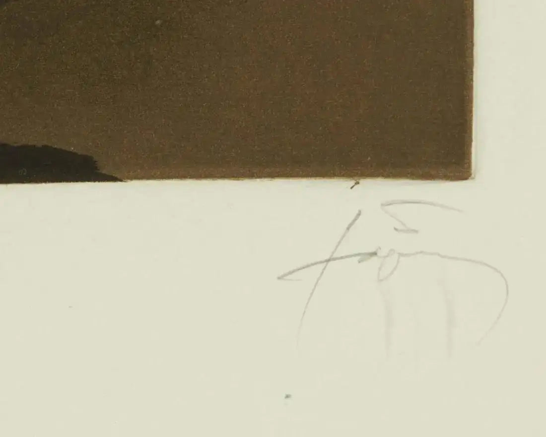 Antoni Tapies 'Grand Central' Limited Edition, Signed Lithograph