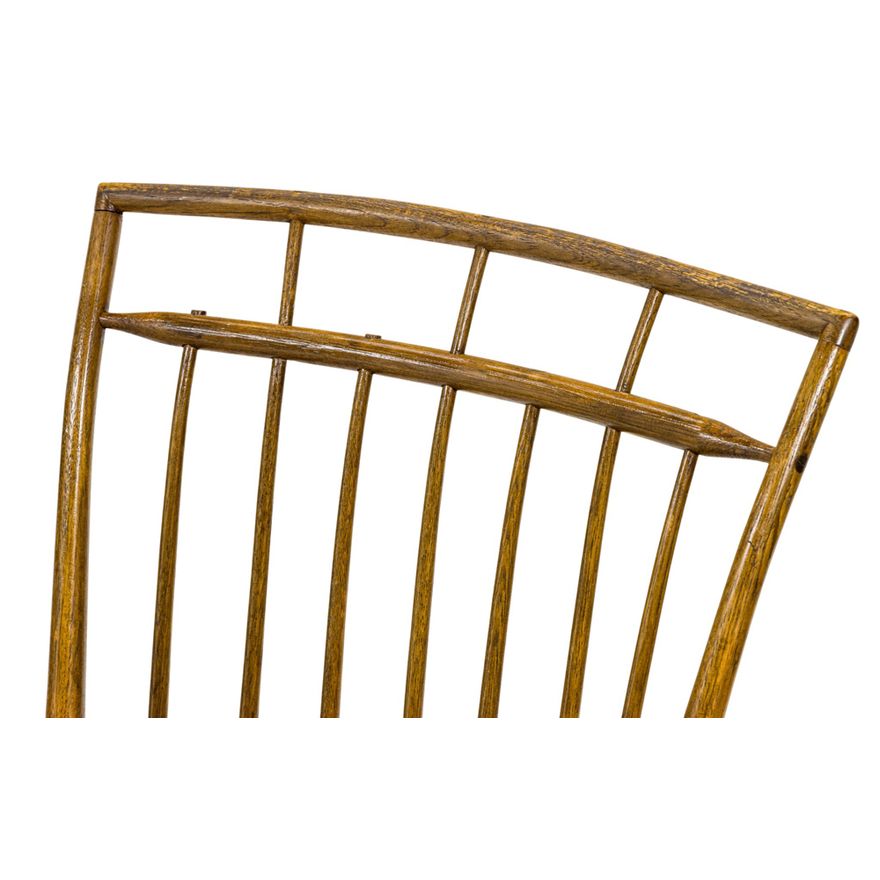 A set of five 19th c. American Windsor Bird Cage Chairs